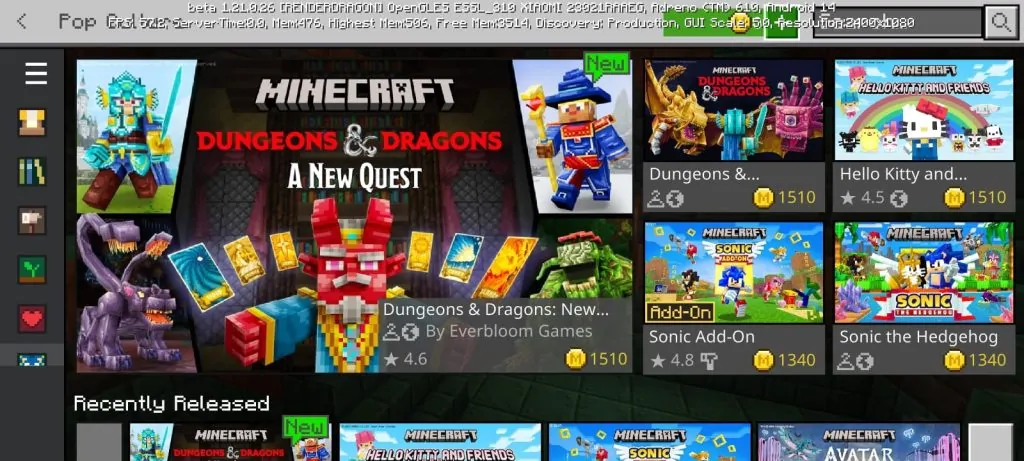 minecraft marketplace